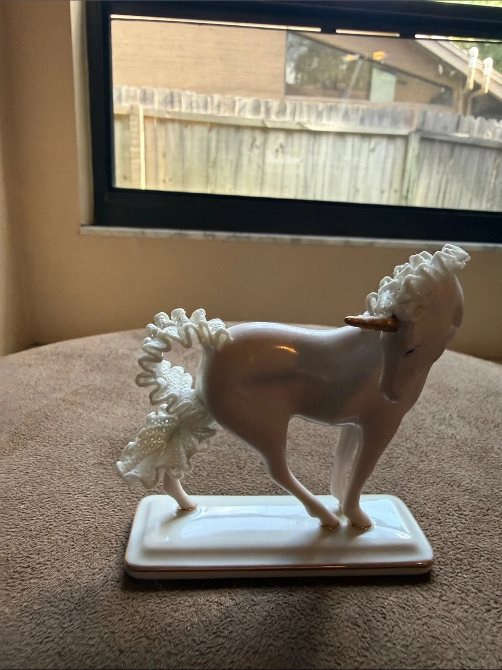 Franklin Mint Multicolor Unicorn Figurine Shelf Display
